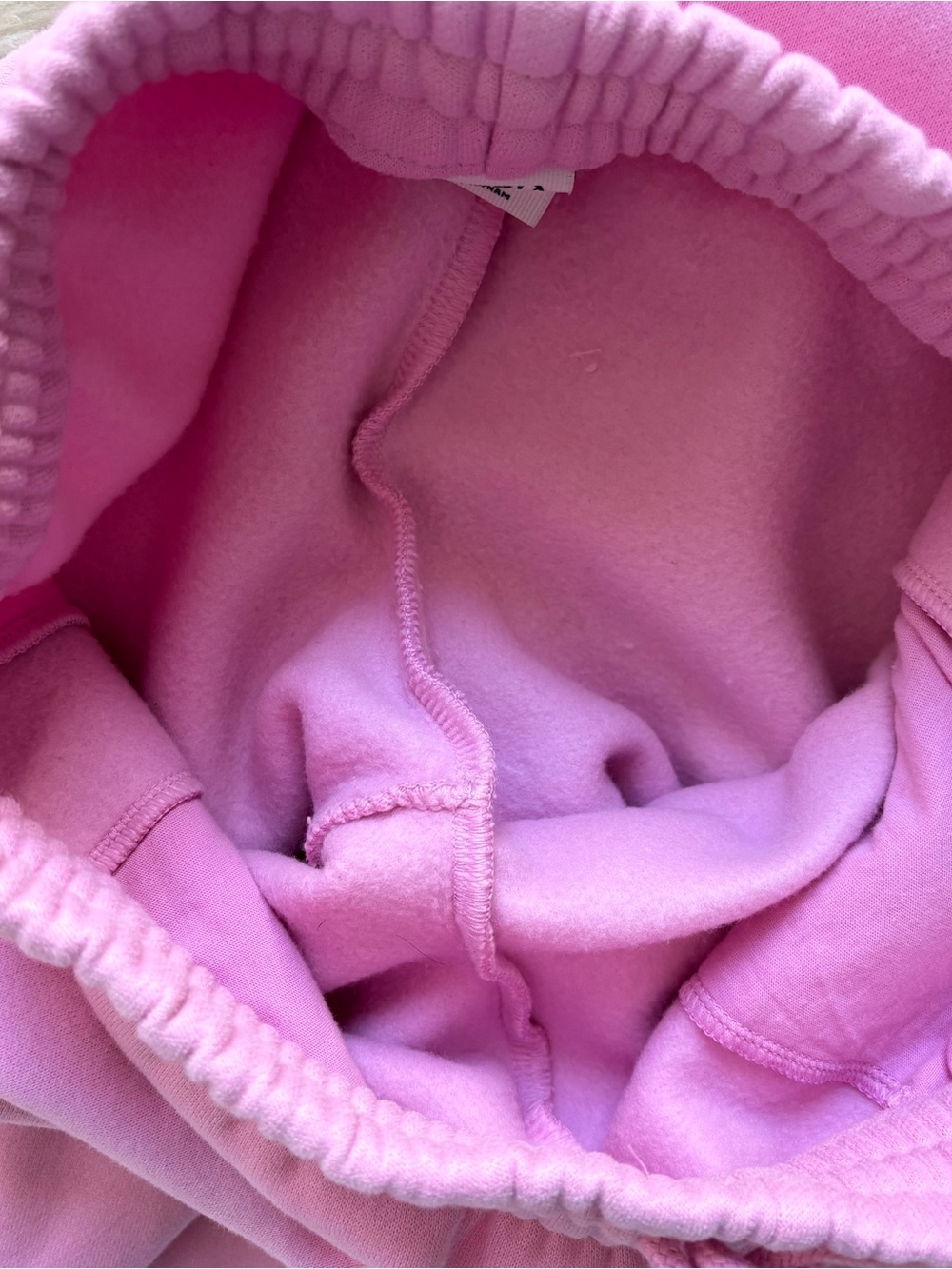 Aritzia Cozy Sweatfleece Boyfriend Set Sweatshirt Sweatpants Pink XS - Picture 9 of 16